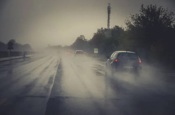 Temps de catastrophe sur la route — Photo