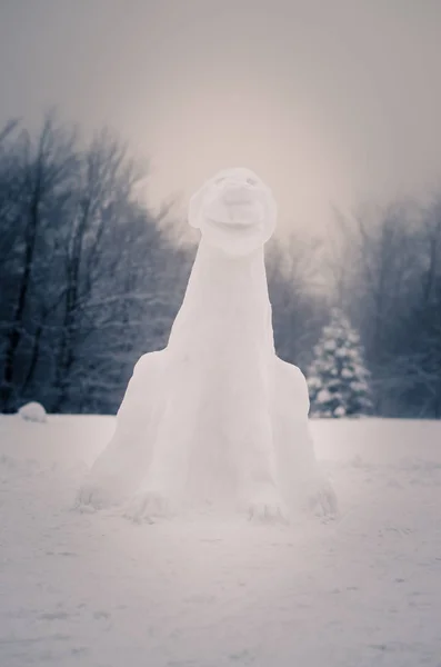 Glückliche kreative Zeit in der Winterzeit im magischen Wunderland — Stockfoto