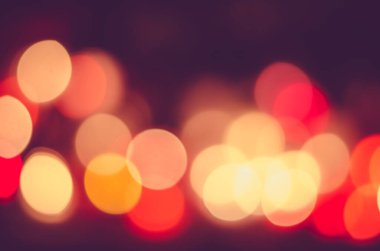 Aydınlatılmış parlak bokeh kırmızı, sarı, mavi, mor kopya arkaplanı