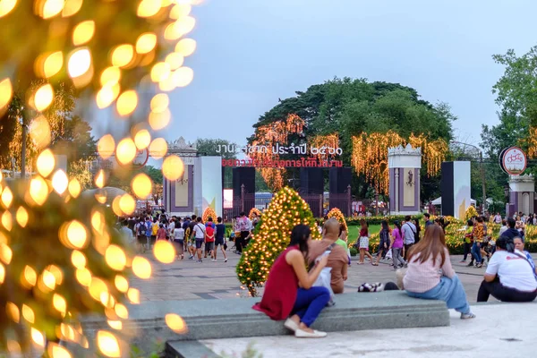 Bangkok Thailand November 2018 Mooie Verlichting Thaise Rode Kruis Fair — Stockfoto