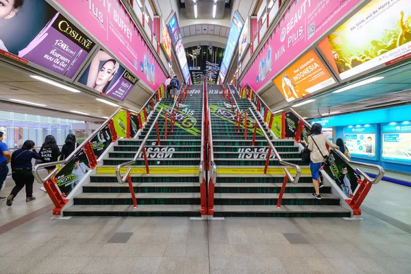 Bangkok Tailândia Agosto 2018 Escadaria Estação Ferroviária Sky Escadas Estação — Fotografia de Stock