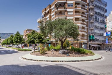 İspanya, Katalonya, Calella, Temmuz 2018. Sokakları, plajlar ve insanlar