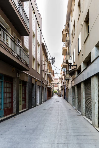 Espagne Catalogne Calella Juillet 2018 Rues Plages Personnes — Photo