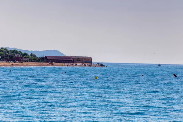 Spain Catalonia July 2018 Travel Boat Costa Brava Calella Pineda — Stock Fotó