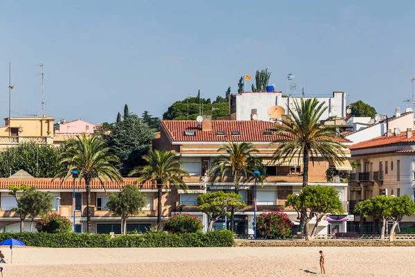 Spain Catalonia July 2018 Travel Boat Costa Brava Calella Pineda — Stockfoto