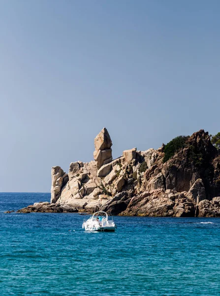 Spain Catalonia July 2018 Travel Boat Costa Brava Calella Pineda — ストック写真