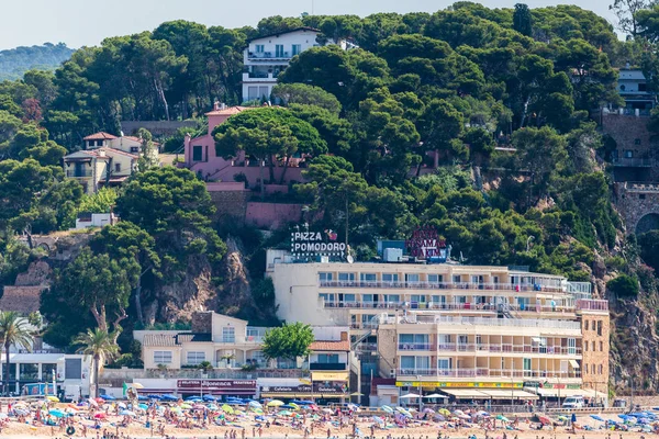 Spain Catalonia July 2018 Travel Boat Costa Brava Calella Pineda — Φωτογραφία Αρχείου