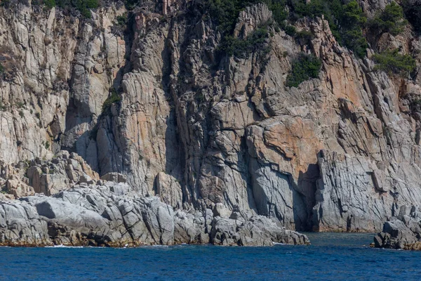 Spain Catalonia July 2018 Travel Boat Costa Brava Calella Pineda — ストック写真