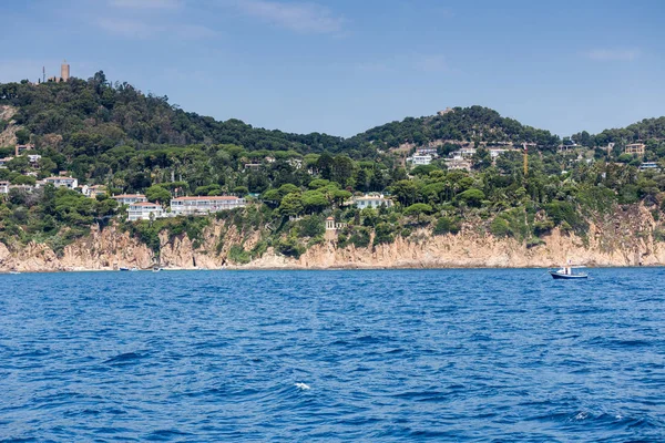 Spain Catalonia July 2018 Travel Boat Costa Brava Calella Pineda — Stok fotoğraf