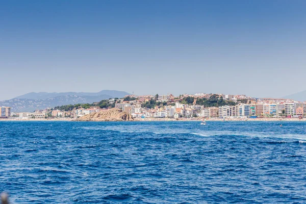 Spain Catalonia July 2018 Travel Boat Costa Brava Calella Pineda — Stok fotoğraf