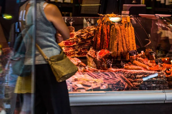 Spanien Katalonien Calella Sommer 2019 Abends Stadt Cafés Und Geschäfte — Stockfoto