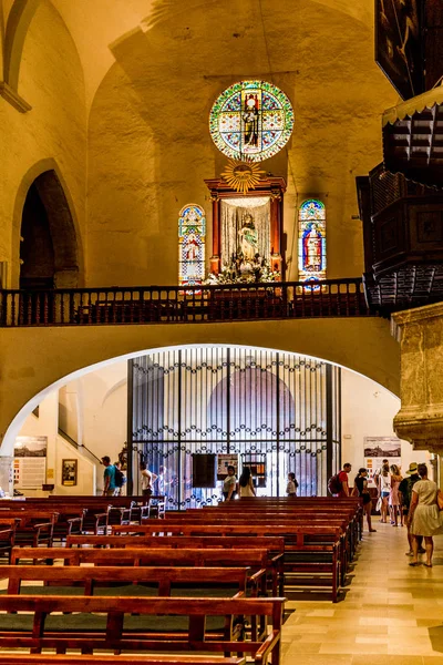 İspanya, Katalonya, Cadaques,Esglesia de Santa Maria yaz 2019