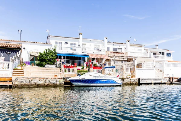 Spanje Costa Brava Empuriabrava Zomer Van 2019 Spaans Venetië — Stockfoto