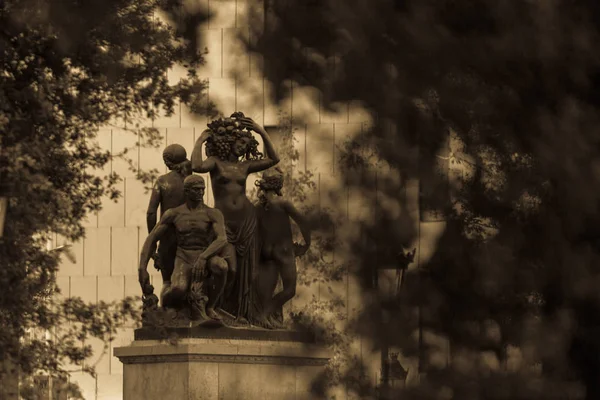 Spain Catalonia Barcelona 2019 Plaza Catalunya — Stock Photo, Image