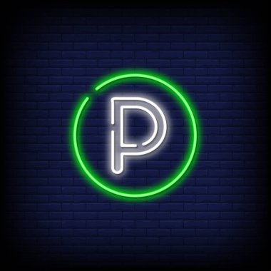 Park alanı neon ışığı vektörü. Light Banner posteri, vektör, illüstrasyon