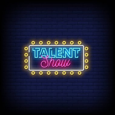 Duvarda neon ışığı işareti