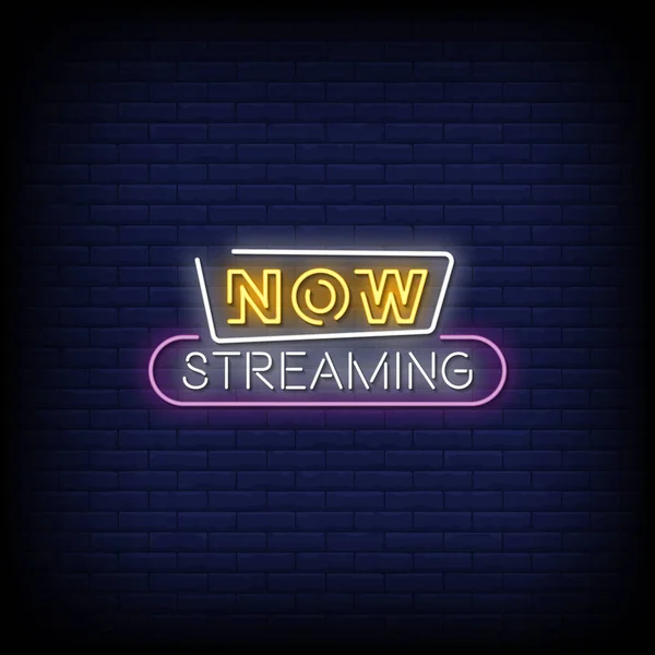 Live Streaming Neon Signs Style Text Vector Stock Vector by ©bohlam ...