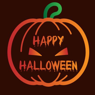 Şeytani balkabaklı Cadılar Bayramı kartın kutlu olsun.