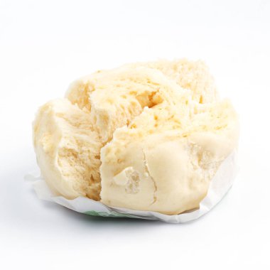 Çince buğulanmış çörek / beyaz arka plan üzerinde kapalı