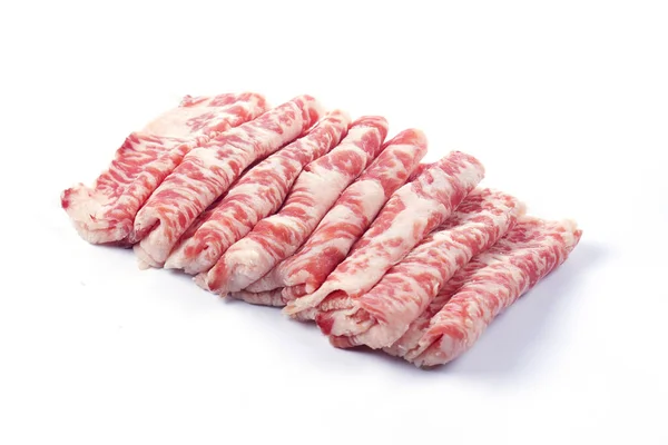 Geschlossene Scheibe Wagyu Rindfleisch Auf Weißem Hintergrund — Stockfoto