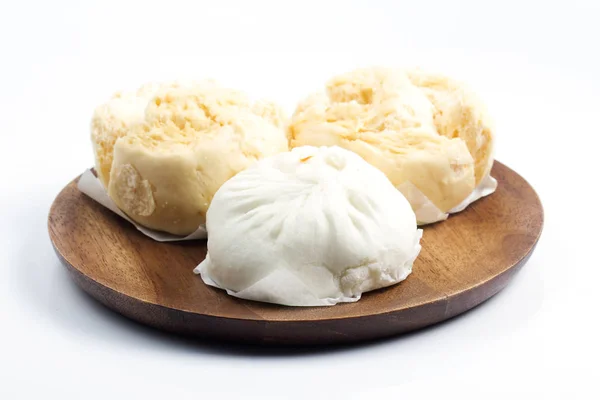 Chinese Steamed Buns Closed White Background — Stock Photo, Image