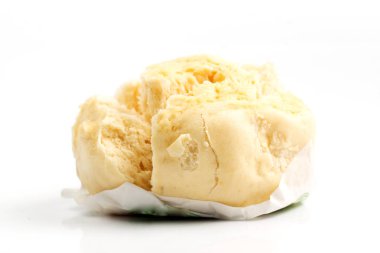 Çince buğulanmış çörek / beyaz arka plan üzerinde kapalı