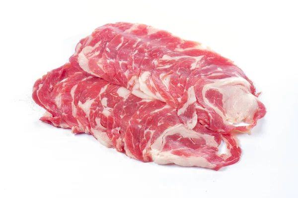 Slice Wagyu Beef White Background — Stock Photo, Image