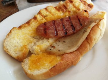 Lezzetli Baget sandviç yok sebze