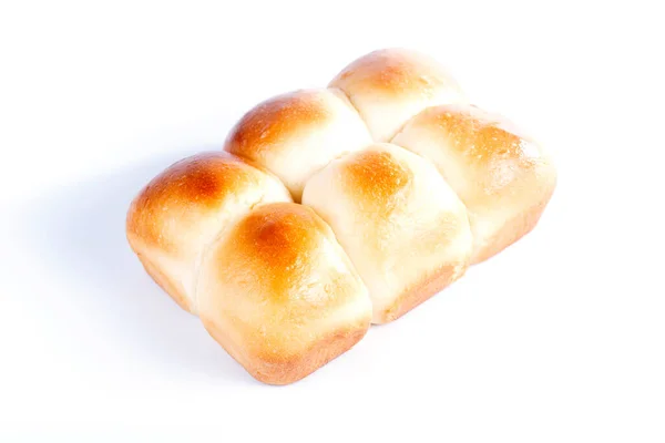 Brot Isoliert Auf Weißem Grund — Stockfoto