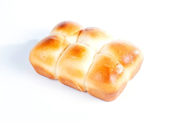 Brot Isoliert Auf Weißem Grund — Stockfoto