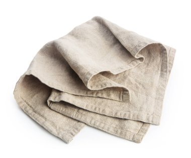 beyaz izole kumaş peçete havlu 