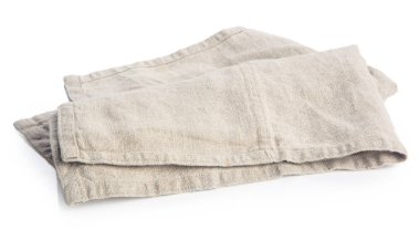 beyaz izole kumaş peçete havlu 