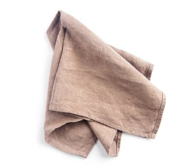 beyaz arka plan üzerinde izole pamuk peçete