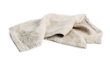 temiz bej tekstil, peçete serviette beyaz izole 