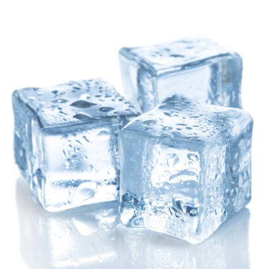 taze soğuk buz küpleri, yakın