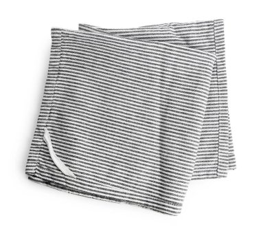 gri kumaş peçete bulaşık bezi beyaz izole 