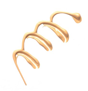 makyaj bej temel krem beyaz izole