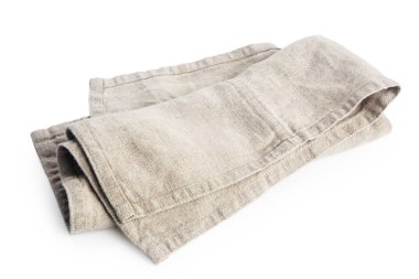 beyaz izole kumaş peçete havlu 