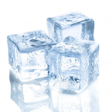 taze soğuk buz küpleri, yakın