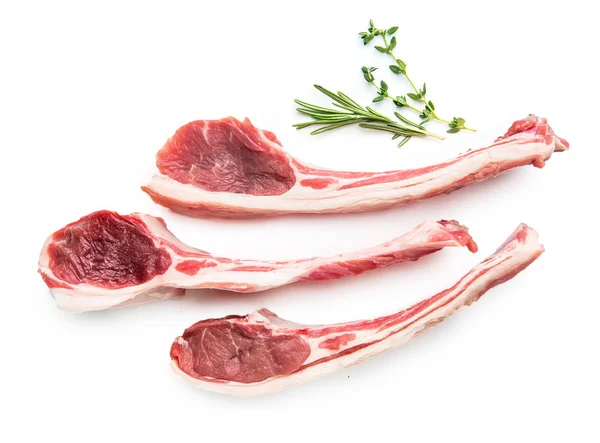 Okokt Revben Kött Med Växtbaserade Blad Och Svartpepparkorn Frön Isolerade — Stockfoto