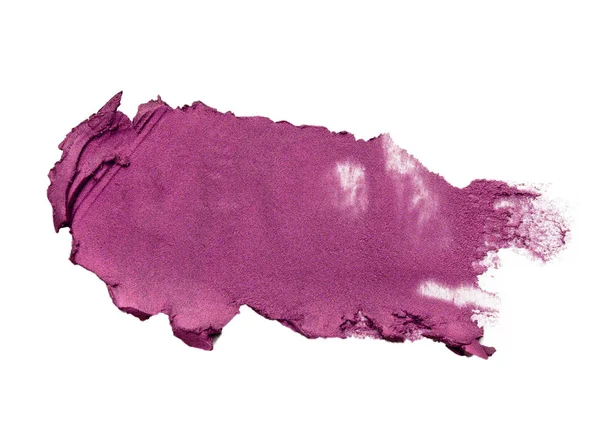 白に隔離されたメイクアップ紫色の紫色の粉末 — ストック写真
