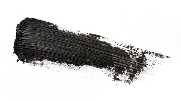 Pintura Negra Abstracta Salpicadura Sobre Papel Blanco — Foto de Stock