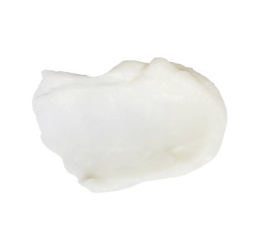 beyaz arka plan üzerinde beyaz krem