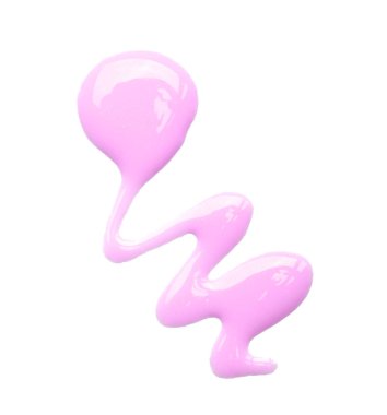 beyaz arka plan üzerinde gül rengi sıvı boya sıçrama