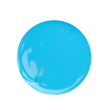 beyaz arka plan üzerinde mavi sıvı krem boya