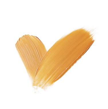 Sıvı makyaj kozmetik bej temel sesi beyaz izole uygulanması