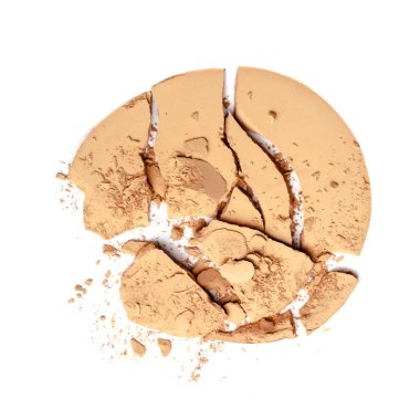 kırık bej kozmetik tozu