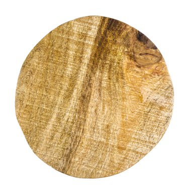 yuvarlak ahşap kesme tahtası yüzeyi, stüdyo çekim 