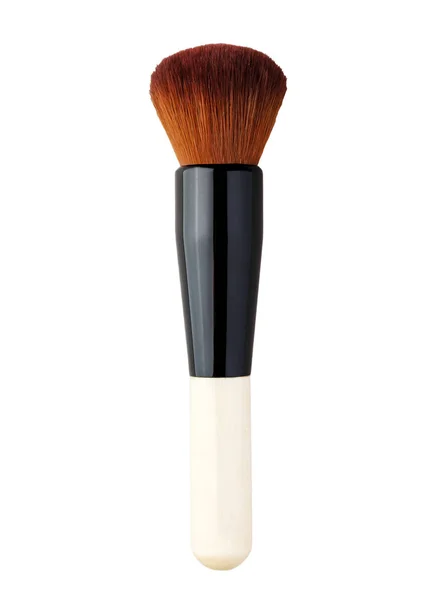 Brosse Maquillage Isolée Sur Fond Blanc — Photo