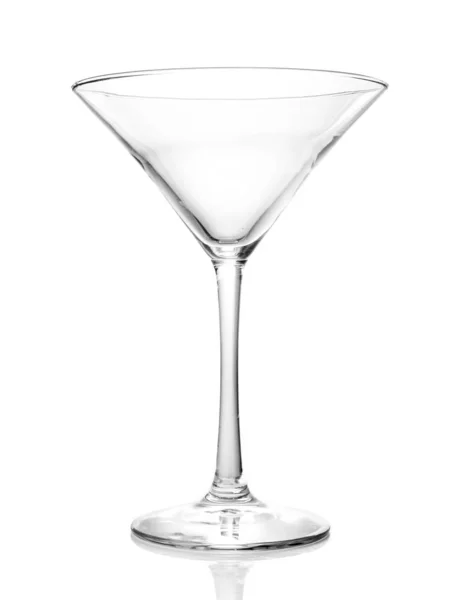 Martini Glas Isolerad Vit Bakgrund — Stockfoto